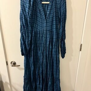 Free People Edie Maxi Dress - Blue